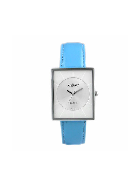 Arabians Watch Battery with Blue Leather Strap