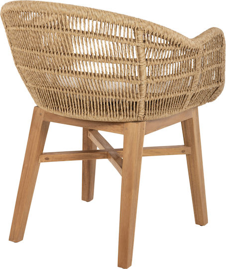 Gartenstühle Außenseite Holz Lamora Tasten mit Kissen 60x61x78cm