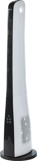 MalTec Ventilator Turm 50W mit Fernbedienung Weiß