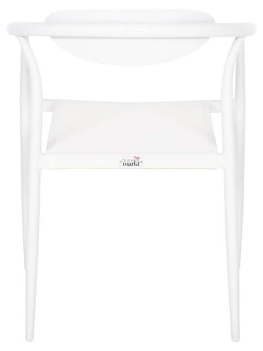 Outdoor Aluminum Outdoor Chair Serly White 56x61x74cm