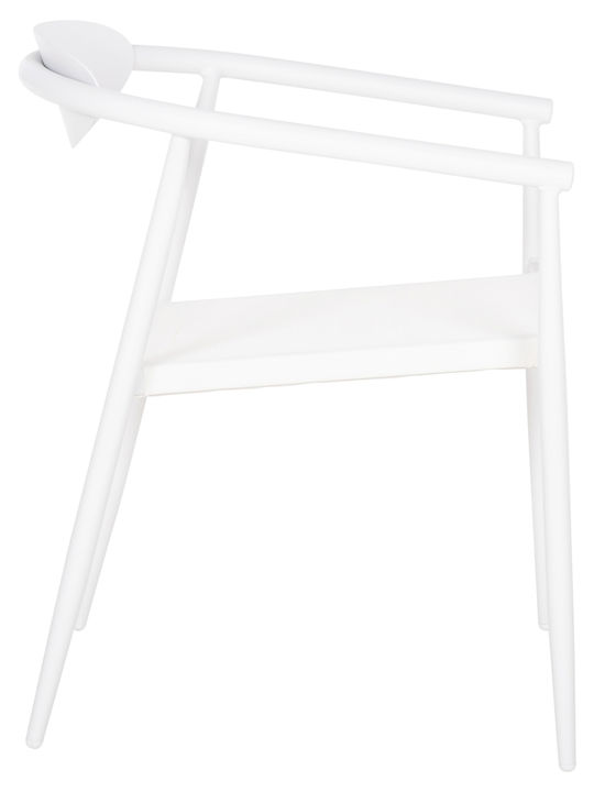 Outdoor Aluminum Outdoor Chair Serly White 56x61x74cm