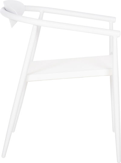 Градински Стол Алуминиев Serly Бял 56x61x74см