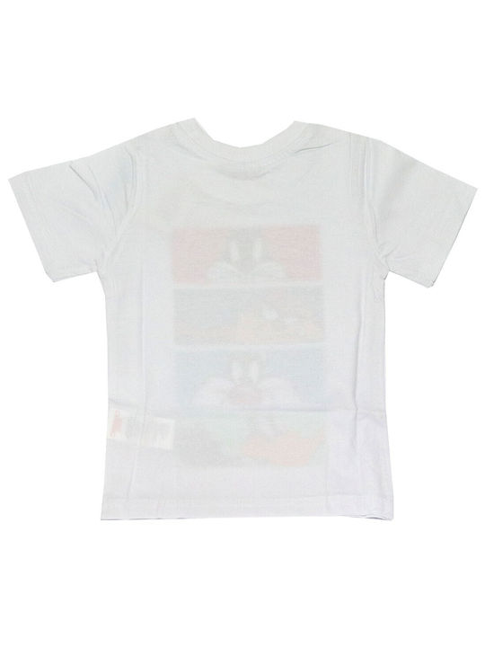 Warner Bros Kids T-shirt White Bugs-Sylvester-Daffy