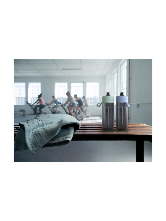 Brita Aktives Wasserflasche Kunststoff mit Mundstück und Filter 600ml Blau