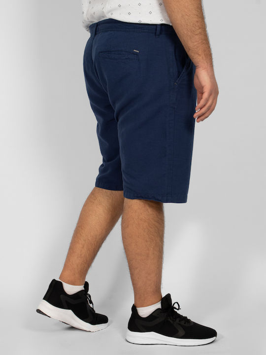 Double Men's Shorts Chino Blue