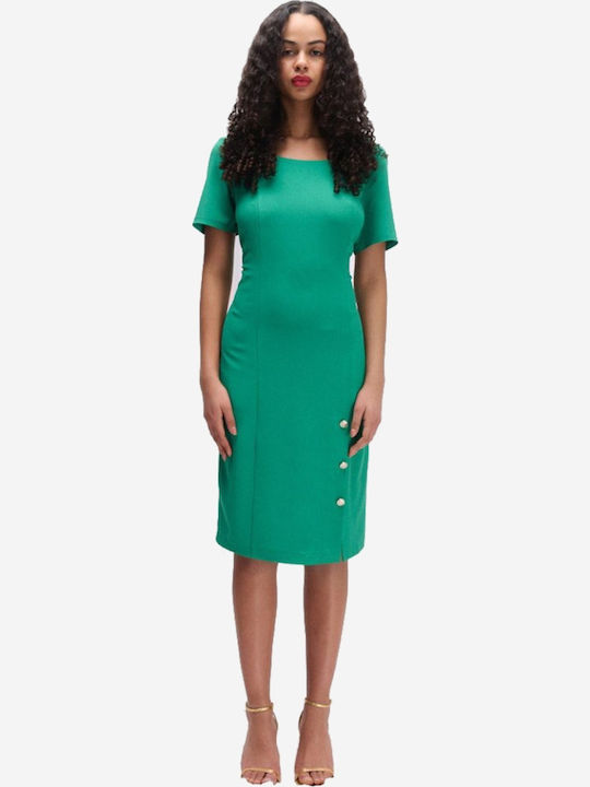 Rochii De Vară Pentru Femei Midi Rochie-Cămașă Verde