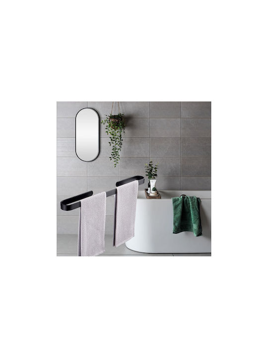 Calea ferată de Baie Simplă De Perete cu șuruburi ​30x30cm Negru