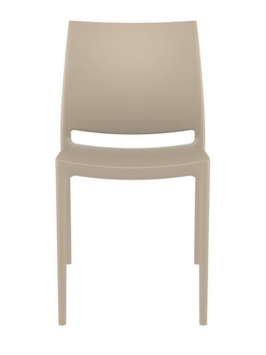 Scaun de exterior Polipropilenă Maya Taupe 20x50x39cm