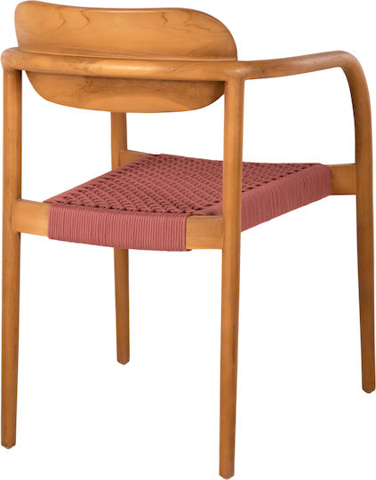 Scaun De Exterior Din Lemn Roz 55x54x80cm