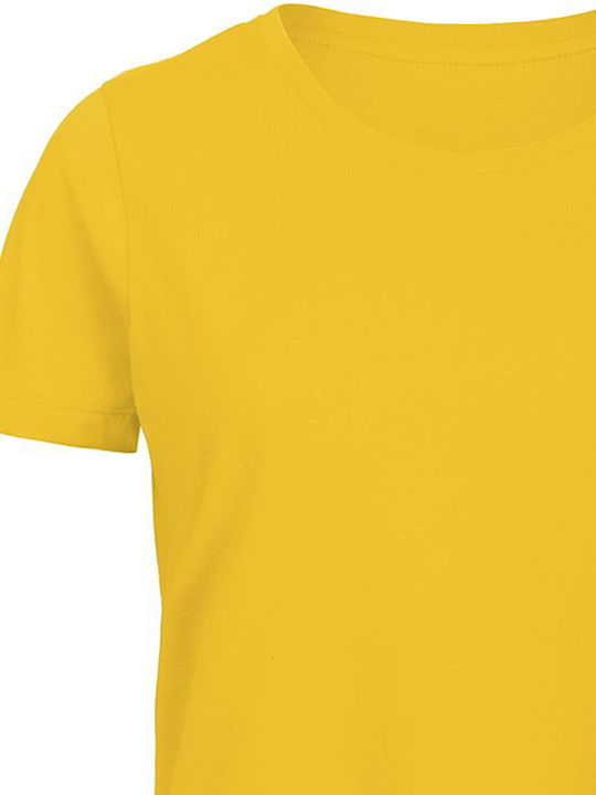 B&C Inspire Γυναικείο Διαφημιστικό T-shirt Κοντομάνικο σε Χρυσό Χρώμα