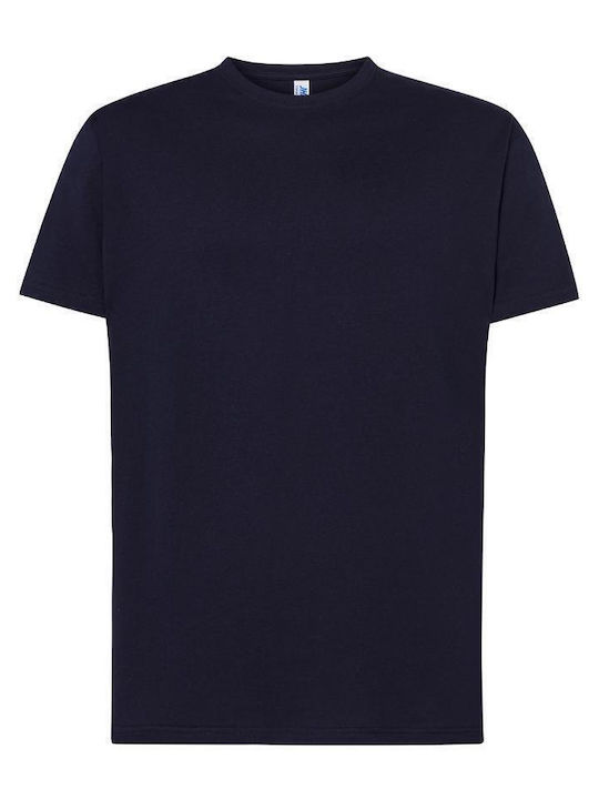 JHK Ανδρικό Διαφημιστικό T-shirt Κοντομάνικο σε Μπλε Χρώμα
