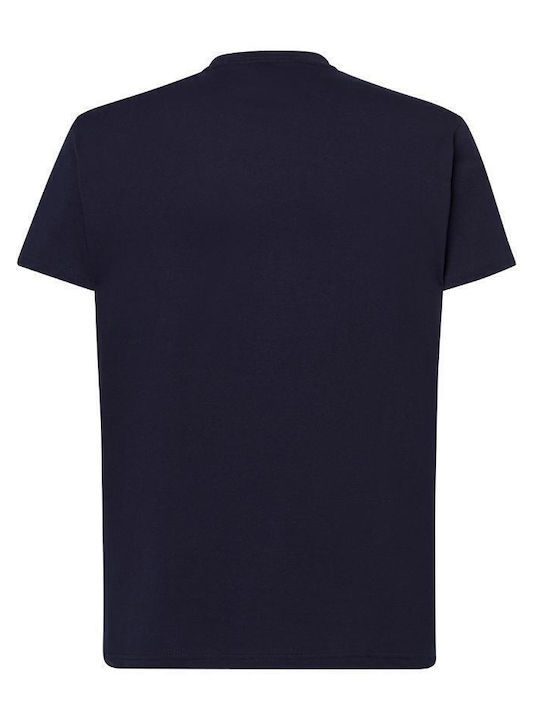JHK Ανδρικό Διαφημιστικό T-shirt Κοντομάνικο σε Μπλε Χρώμα