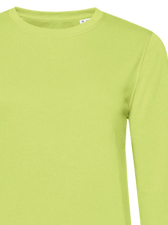 B&C Organic Women's Long Sleeve Promotional Blouse Lime