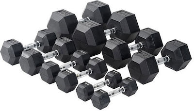 Viking Rubber Hexagon Dumbbell 1 x 22.5kg