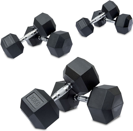 Pegasus Β-1013 Dumbbell Hexagon Rubber 1 x 5kg