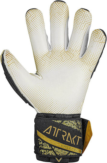 Reusch Attrakt Freegel Gold X Glueprint Finger Support Голмански ръкавици за Възрастни Черен