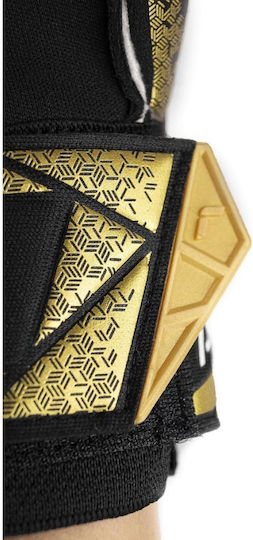 Reusch Attrakt Gold X Evo Cut Finger Support Голмански ръкавици за Възрастни Черен