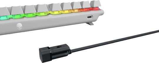 Dell Alienware Pro Wireless Gaming Mechanical Keyboard 75% with Custom switches and RGB lighting (English US) Lunar Light)
