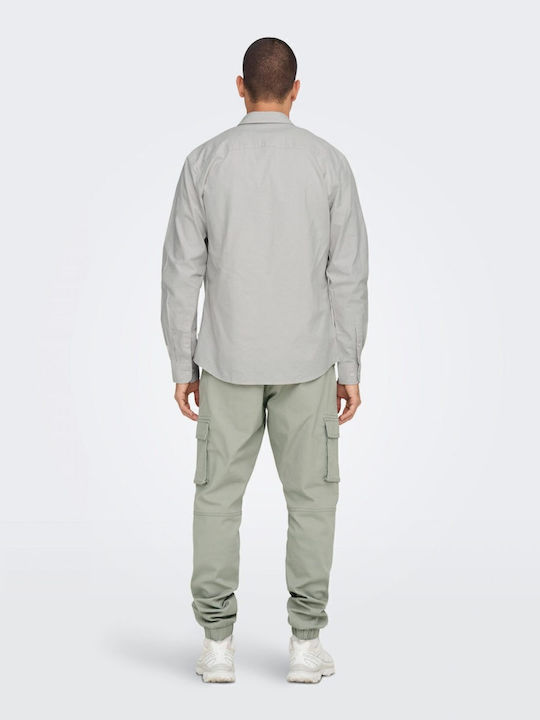 Only & Sons Baumwolle Hemd Gray