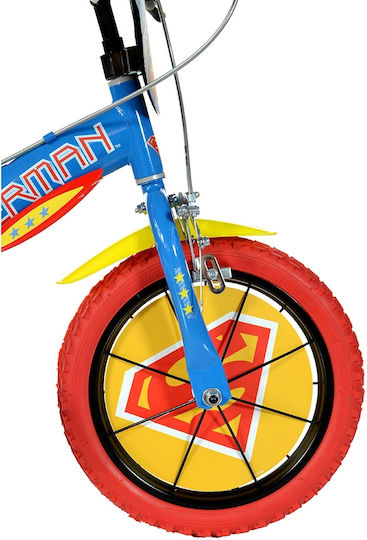 Dino Bikes Superman 14" Kinder Fahrrad BMX Blau