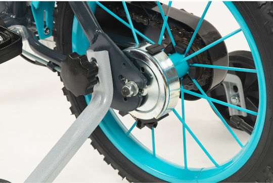 Toimsa Blue Ice 14" Kinder Fahrrad BMX mit Aluminiumrahmen Schwarz