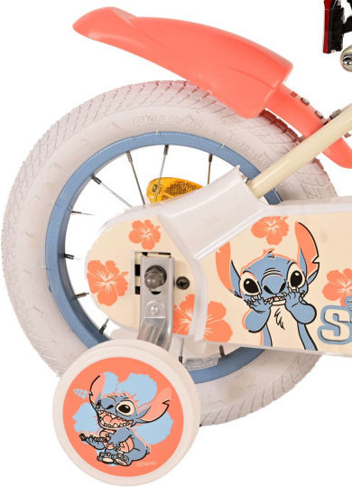 Volare Disney Stitch 12" Kids Bicycle BMX Beige