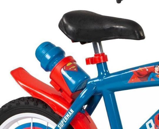 SUPERMAN 16" Bicicletă pentru copii BMX cu Cadru din Aluminiu Albastru