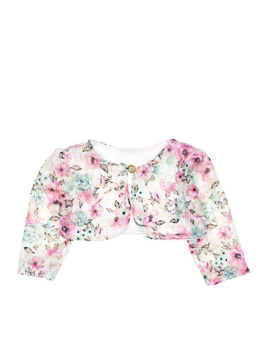 Kinderkleid Langärmelig Tüll Set mit Mantel Pink