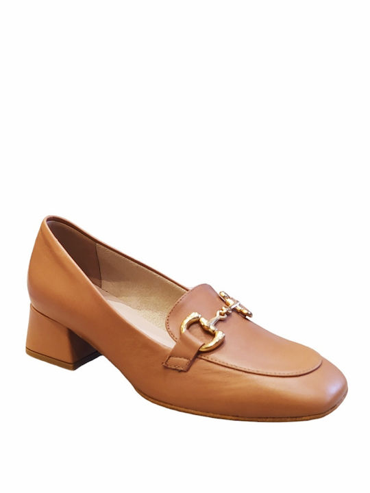 Ragazza Leder Pumps Tabac Braun