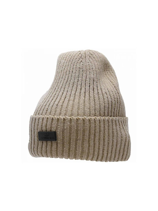 4F Beanie Masculin Căciulă Tricotat în culoarea Maro