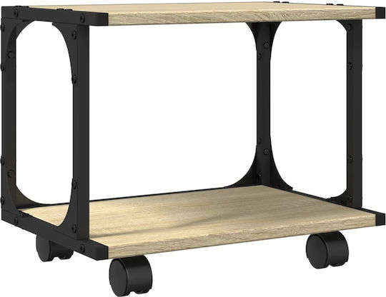Vidaxl Printer Stand 2 Levels Sonoma Oak 41x28x33,5 cm Ex Exotic Wood Brown