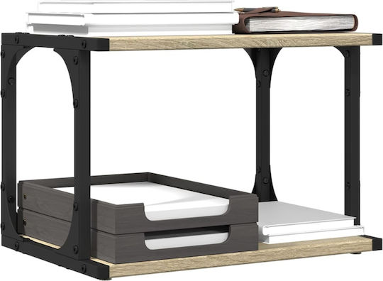 Vidaxl Printer Stand 2 Levels Sonoma Oak 41x28x33,5 cm Ex Exotic Wood Brown