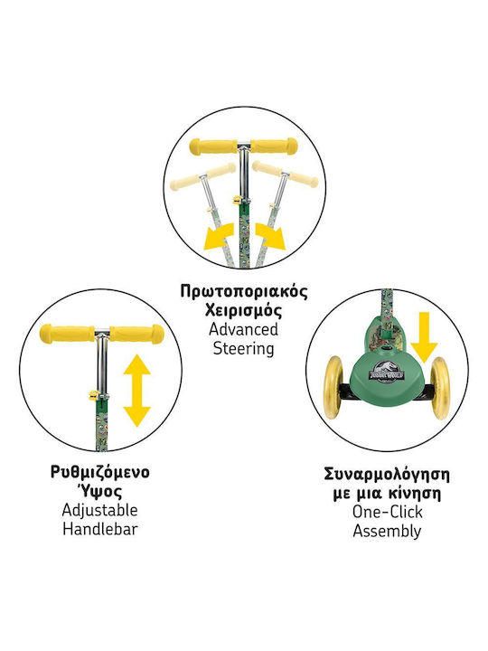 AS Παιχνιδolampáda Παιδικό Scooter Plus Mit 3 Rädern Jurassic World Für 3+ Jahre AS