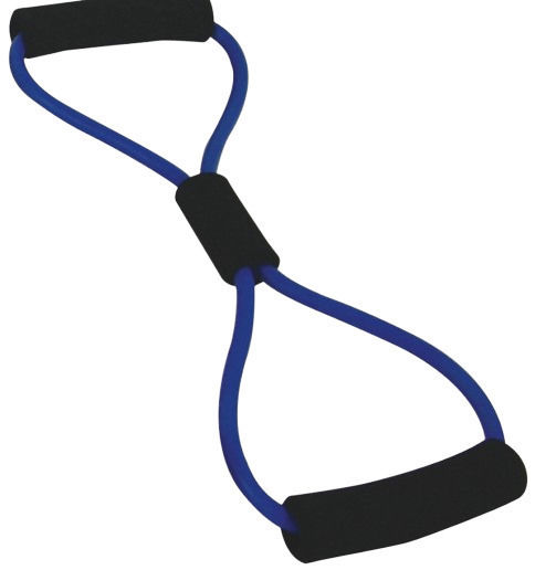 MSD Band Figure 8-Ring Loop 2X Σκληρό Λάστιχο Γυμναστικής Χιαστί / Loop / Σωληνωτό Σκληρό / Πολύ Σκληρό με Λαβές Μπλε