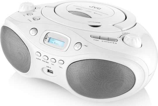 JVC Φορητό Ηχοσύστημα με Ραδιόφωνο Λευκό