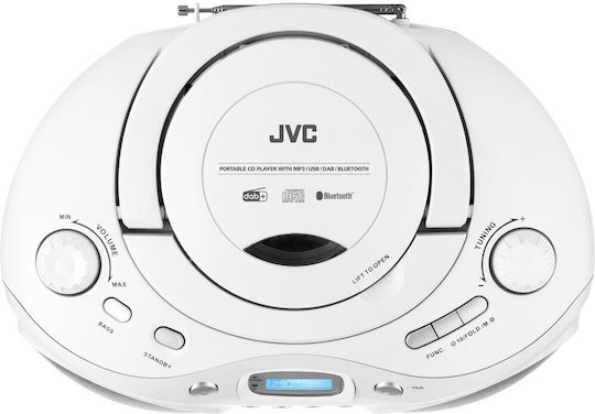 JVC Φορητό Ηχοσύστημα με Ραδιόφωνο Λευκό