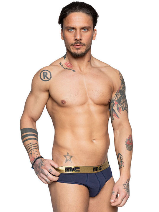 Herren Slips BLUE/GOLD 1Packung