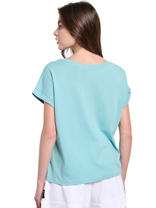 BodyTalk Women's Athletic T-shirt Turquoise