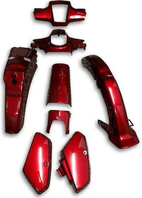 Roc Motorcycle Plastic Set for Honda GLX Red 8pcs