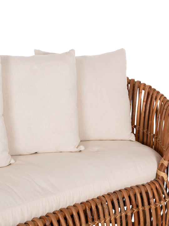 Lantry Canapea cu două locuri Exterior Rattan cu Perne 215x60x78cm