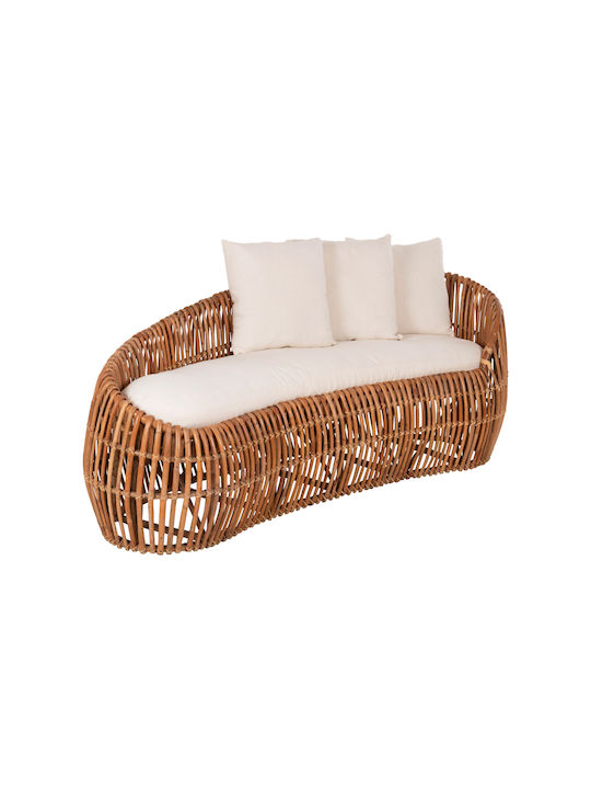 Lantry Canapea cu două locuri Exterior Rattan cu Perne 215x60x78cm