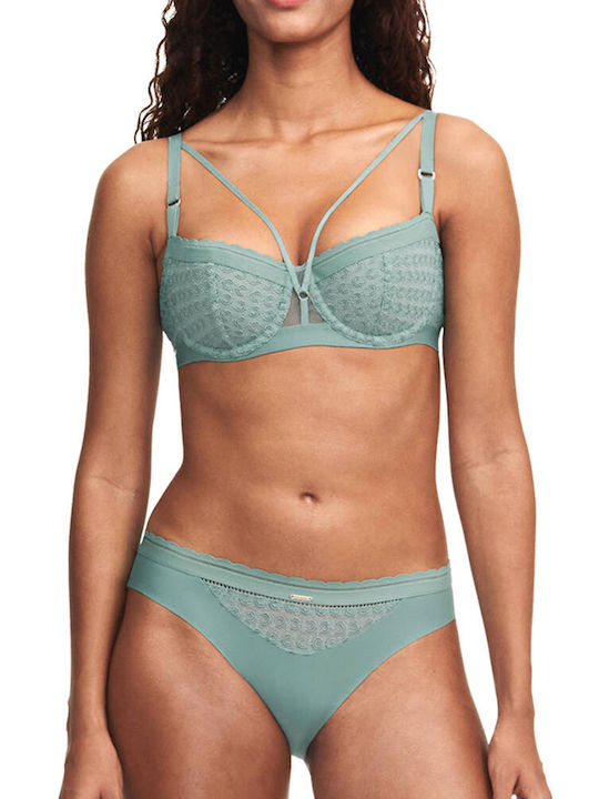 Balconette Push Up Balconette Bra Underwire Green
