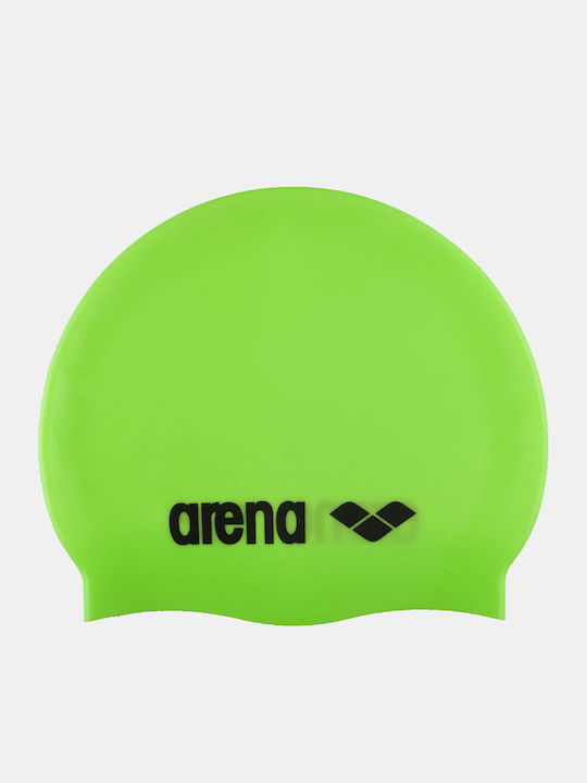 Arena Silicone Adults Swimming Cap Green