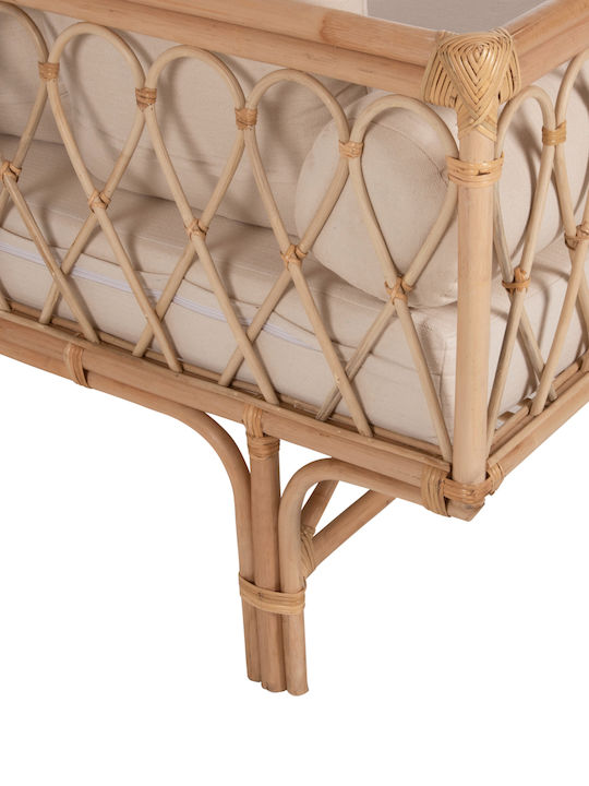 Aliki Canapea cu patru locuri Exterior Rattan cu Perne 200x100x86cm