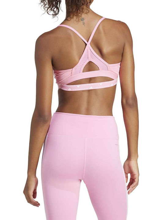 adidas Aeroreact Women's Sports Bra without Padding Pink