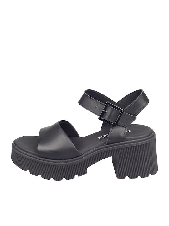 Leather Sandals Anatomic Black