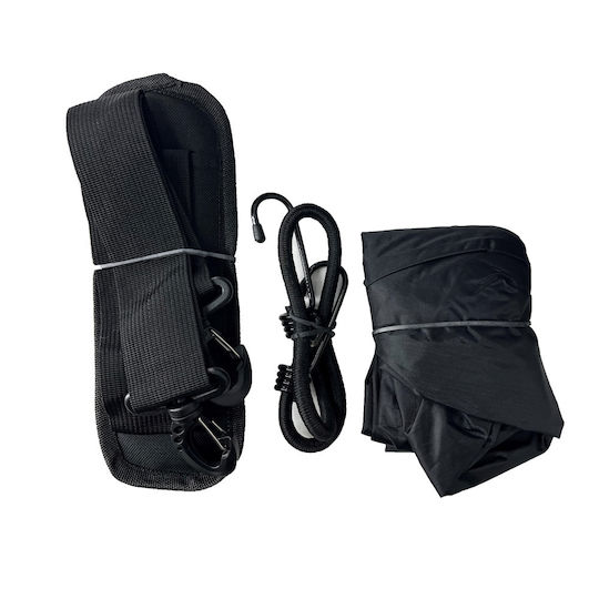 AGVpro Motorcycle Saddle Side Bag Set 58lt in Black Colour