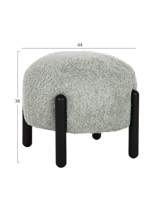 Hocker Für das Wohnzimmer Gepolstert mit Stoff Ewan Grün 45x45x36cm