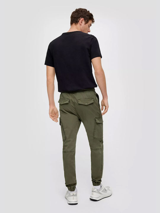 S.Oliver Men's Trousers Cargo Khaki