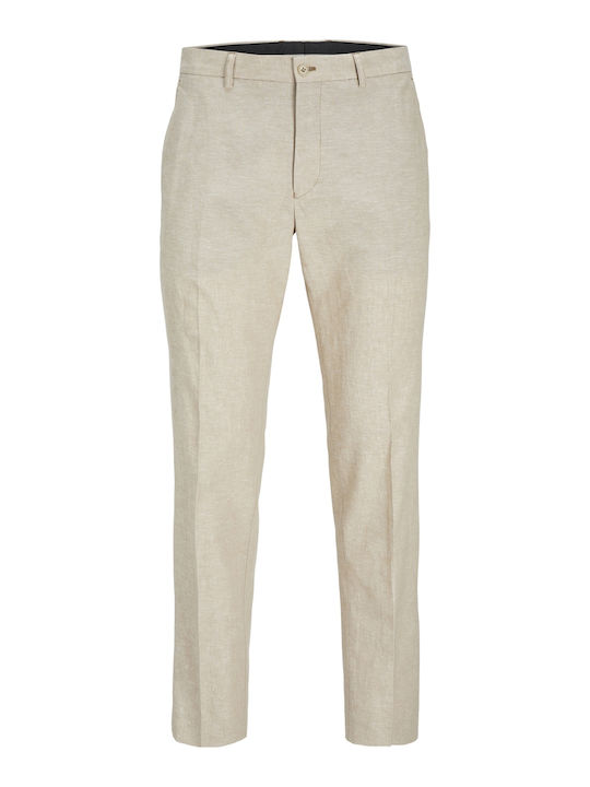 Trousers in Slim Fit Travertine